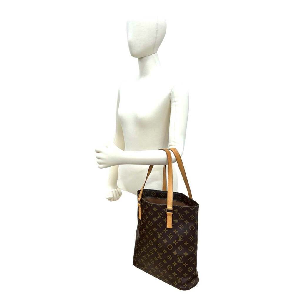 LOUIS VUITTON Authentic Brown Monogram Leather Tote Bag - Picture 2 of 10